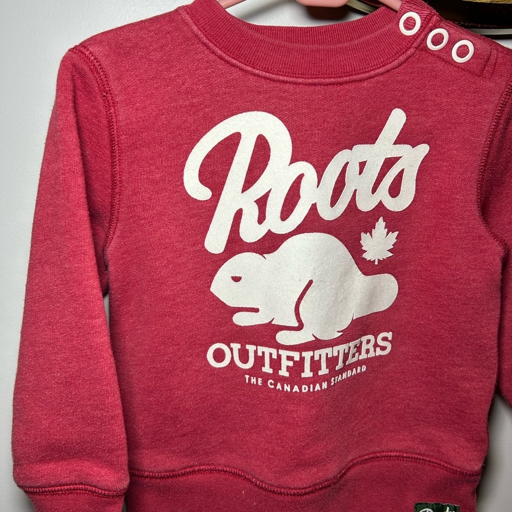 Roots Kids Burgundy Sweatshirt - Picture 2 of 5
